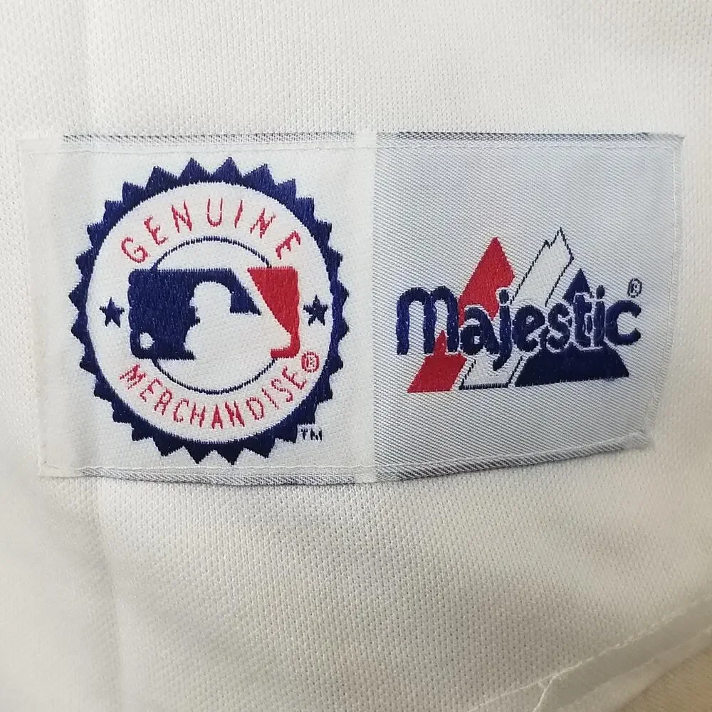 Cleveland Indians Jersey Youth Large White Home MLB Baseball Majestic‎ Diaz #2